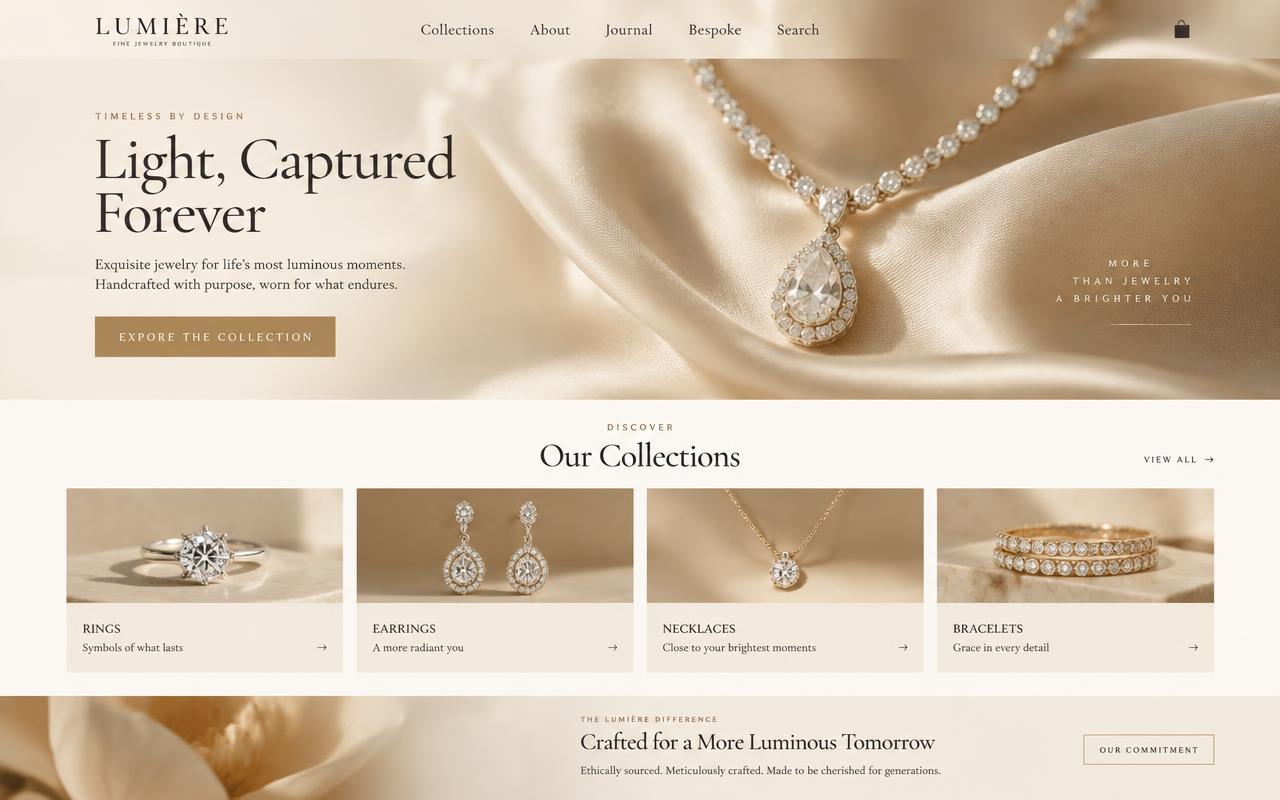 Lumière website template